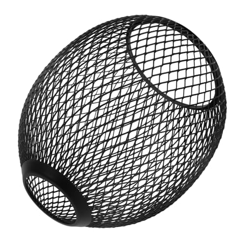 Mikinona Lampenschirm Trommel Form Metall Drahtgitter Robust Vintage Lampenschutz Für Tischlampe Nachttischlampe Deckenleuchte Wohnzimmer Büro Flur Badezimmer von Mikinona