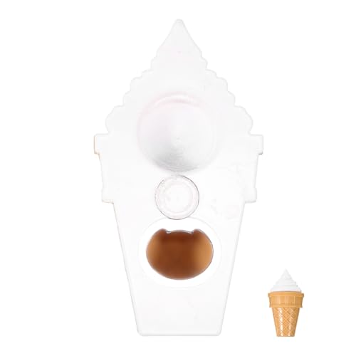 Mikinona Magnetischer Flaschenöffner Eiscreme Design mit Starkem Magnet für Kühlschrank Multifunktional zum Öffnen von Bier Soda und Wasserflaschen Lustiges Küchenwerkzeug Weiß von Mikinona