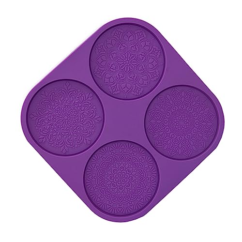 Mikinona Silikonform Mit Mandala-muster Kristall-epoxid-tassenmattenform Für Kreative Projekte von Mikinona