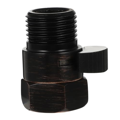Mikinona Messing Absperrventil Handbrause Durchflussbegrenzer Wasserhahn Duschkopf Ventil Schwarz Rostfrei Einfache Installation Kompakt für Handbrause und Duschsysteme Wasserfluss Mikinona Messing Absperrventil Handbrause Durchflussbegrenzer Wasserhahn Duschkopf Ventil Schwarz Rostfrei Einfache Installation Kompakt für Handbrause und Duschsysteme Wasserfluss von Mikinona