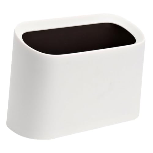 Mikinona Mini Desktop Mülleimer Weiß Kompakt und Stabil Moderate Kapazität für Büro Wohnzimmer Schlafzimmer Praktischer Kleiner Abfallbehälter für Haushalt und Arbeitsbereich Mikinona Mini Desktop Mülleimer Weiß Kompakt und Stabil Moderate Kapazität für Büro Wohnzimmer Schlafzimmer Praktischer Kleiner Abfallbehälter für Haushalt und Arbeitsbereich von Mikinona