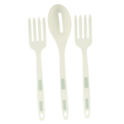 Mikinona Nonstick Silikon Kochutensilien Flexibles Serviergabel Löffelset Bpa frei Hitzebeständig Rutschfest Küchenhelfer für Gesundes Kochen und Backen von Mikinona