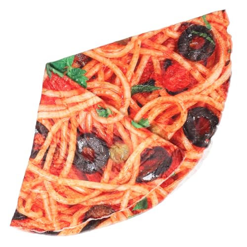 Mikinona Pizza Decke für Lustige und Weiche Runddecke für Zuhause und Multifunktionale Decke als Unterlage oder Sitzkissen für Erwachsene von Mikinona