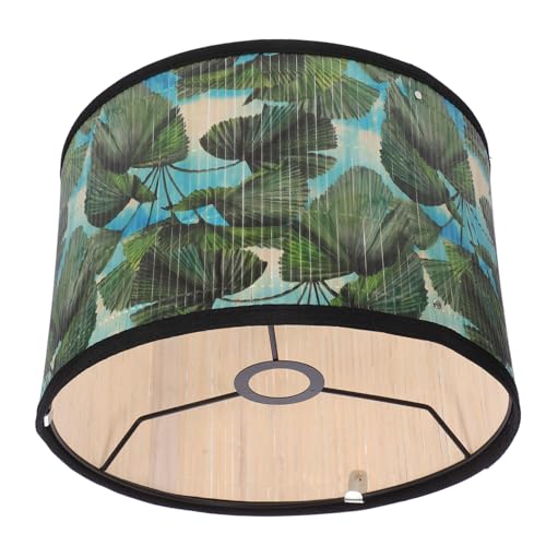 Mikinona Retro Pflanzenmuster Lampenschirm aus Drum Lampenschirm für Stehlampe und Tischlampe Dekorative Lichtabdeckung für Wohnen ohne Stromkabel Mikinona Retro Pflanzenmuster Lampenschirm aus Drum Lampenschirm für Stehlampe und Tischlampe Dekorative Lichtabdeckung für Wohnen ohne Stromkabel von Mikinona