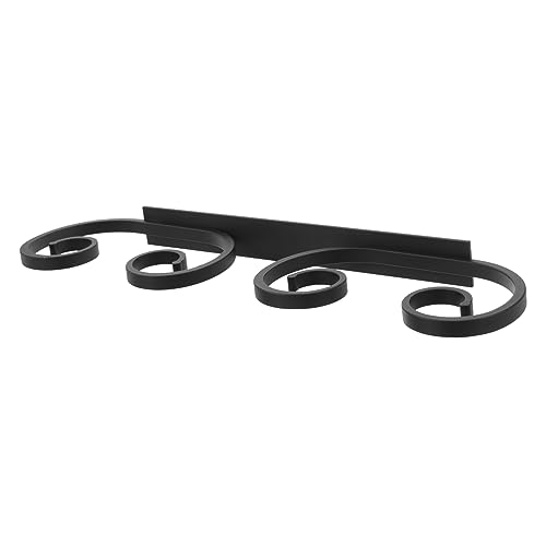 Mikinona Rotweinbecherhalter Gestell Weinregal hängendes Stielglasregal Brillenaufhänger Glasspeicher Glashalter Glasbecher -Lagerhalter Hängeregal aus Glas Küchenregal Metall Schwarz von Mikinona