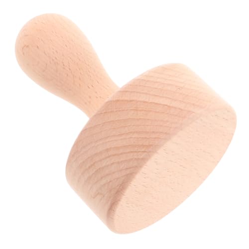 Mikinona Holz Tart Tamper für Backen Praktischer Kartoffelstampfer mit Holzgriff für Quiches und Kekse Langlebiges Küchengerät für DIY Backprojekte von Mikinona