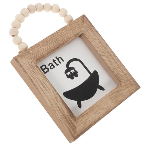 Mikinona Rustikales Holzschild für Badezimmer Wanddekoration Hängendes Deko element für Dusche und Wc Natürliche Holzoptik für Hotel Wohnraumgestaltung Mikinona Rustikales Holzschild für Badezimmer Wanddekoration Hängendes Deko element für Dusche und Wc Natürliche Holzoptik für Hotel Wohnraumgestaltung von Mikinona