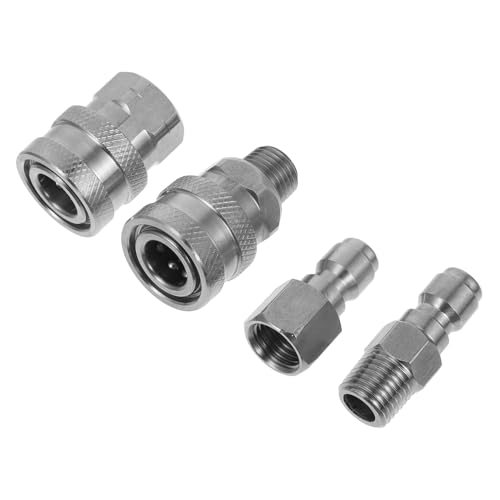 Mikinona Schnellverbinder Hochdruckreiniger Adapter mit Innen und Außengewinde Korrosionsbeständig Dicht Schließend für Gartenschlauch und Wassersysteme Schnelle Montage und Langlebig von Mikinona