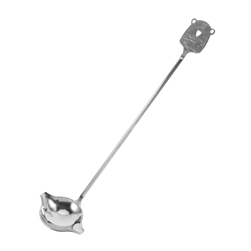 Mikinona Schöpflöffel mit Ausgießer Kleine Soßenkelle mit Seitlicher Schnaupe Rostfrei Spülmaschinenfest Präzise Ausgießfunktion Ergonomisch für Suppen Dressings und Saucen Multifunktional von Mikinona