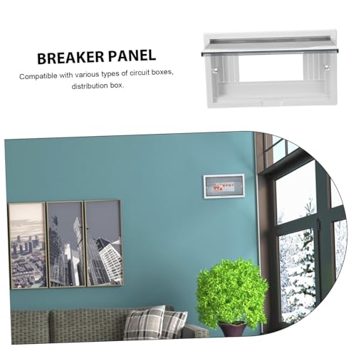 Mikinona Schutzplatte für Sicherungskasten aus Robustem Kunststoff Wetterfestes Verteilungsfeld für Innen Außenbereich Einfache Installation Kompatibel mit Verschiedenen Stromkreisgehäusen von Mikinona