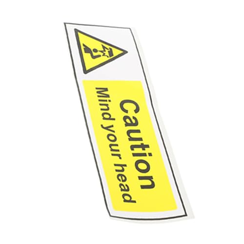 Mikinona Selbstklebendes Warnschild Vorsicht Niedrige Decke Aufkleber Sicherheitszeichen für Parkhäuser und Lagerbereiche Einfache Montage Wetterfest Sichtschutz Mikinona Selbstklebendes Warnschild Vorsicht Niedrige Decke Aufkleber Sicherheitszeichen für Parkhäuser und Lagerbereiche Einfache Montage Wetterfest Sichtschutz von Mikinona