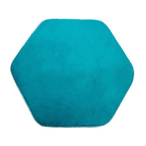 Mikinona Spielzelt Matte Hexagon Teppich Plüsch Sanft Spielteppich Für Mädchen Zimmer Gemütlich von Mikinona