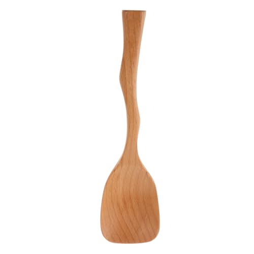Mikinona Küchen-reislöffel Aus Holz Reispaddel Zum Stehen Reisschaufel Für Servieren Mit Langem Griff Kochutensilien Für Reis Und Frühstücksflocken von Mikinona