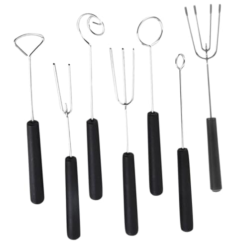 Mikinona Teiliges Fondue Kit aus Robustem Edelstahl Ergonomische Schokoladen-dippgabeln und Löffel für Handgemachte Pralinen und Candy Dipping Leicht zu Reinigen und Platzsparend von Mikinona