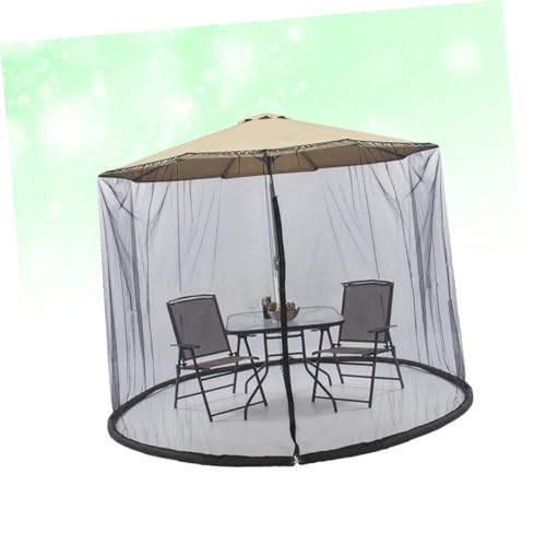 Mikinona Terrassenschirm mit Netzabdeckung Uv-schutz Faltbar Einfacher Aufbau Insektenschutznetz für Garten Balkon Outdoor Schwarz Mikinona Terrassenschirm mit Netzabdeckung Uv-schutz Faltbar Einfacher Aufbau Insektenschutznetz für Garten Balkon Outdoor Schwarz von Mikinona