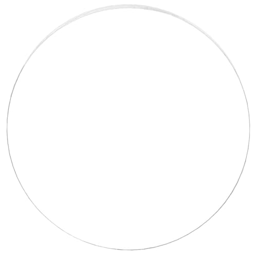 Mikinona Transparente Acrylscheibe Rund Klare Acrylplatte Hochtransparent für DIY Handwerk Malerei Bilderrahmen Scrapbooking Basteln Zubehör von Mikinona