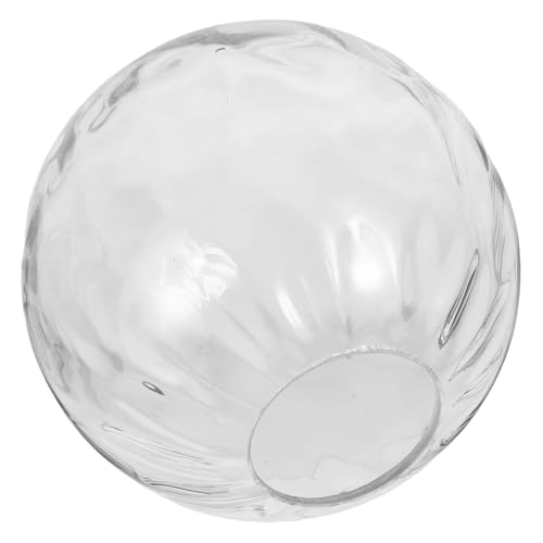 Mikinona Transparenter Glaskugel Lampenschirm Ømm mit Wasserstruktur Winddichter Lampenschirm für Deckenleuchten und Tischlampen Klarer Lampenabdeckung für Pendelleuchten und Kronleuchter von Mikinona