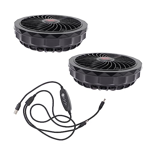 Mikinona USB Betriebener Verstellbarer Work Clothes Fan mit Gang Kühlung Leiser Lüfter für Sommer Atmungsaktive Kühlweste mit Effektivem für Heiße Arbeitstage und Outdoor Einsatz von Mikinona