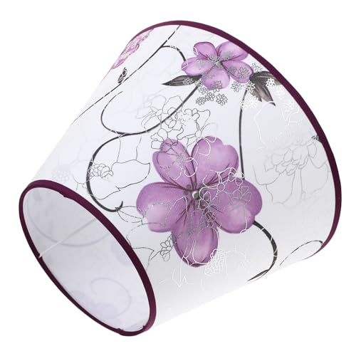 Mikinona Vintage Lampenschirm mit Blumenmuster Universeller Lampenbezug für Tischlampen im Wohn und Hotelbereich Fassung Leicht Installieren Dekorativ und Robust von Mikinona