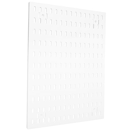 Mikinona Wandmontiertes Pegboard Organizer Großer Weißer Lochplatten Halter für Büro Wohnräume für Aufbewahrung von Schlüsseln Taschen Einfache Montage ohne Bohren Robustes Langlebiges von Mikinona