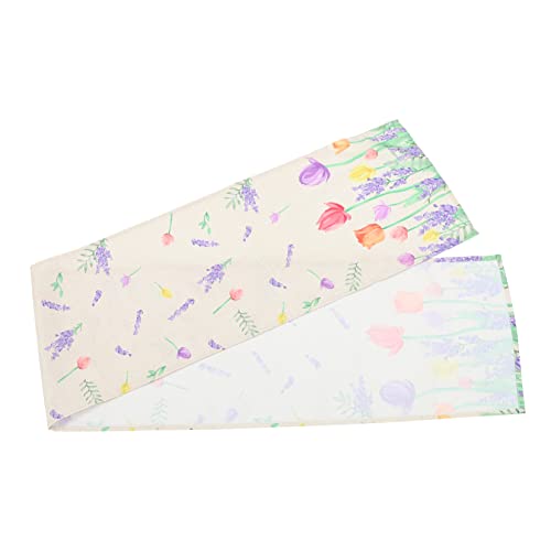 Mikinona Wasserdichtes Tischflagge Fälschung Leinen Rosa Tischläufer Partytisch Blumen Heimdekoration Goldene Tischläufer Hochzeit Hellrosa Tischdecke Stoff Colorful Pongee von Mikinona