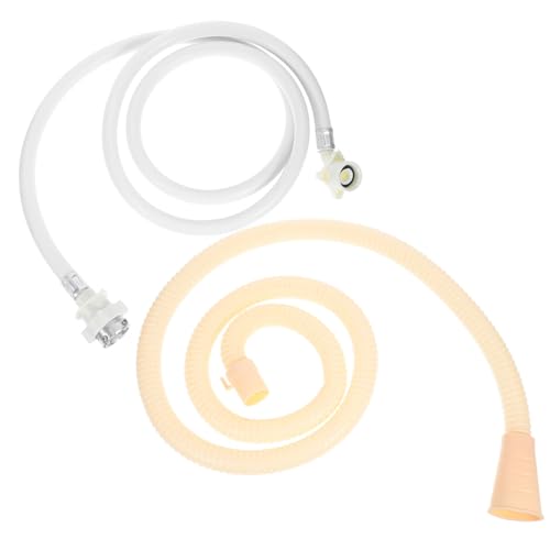 Mikinona Wasserversorgungs und Ablaufschlauchset für Waschmaschinen Flexibles PVC Zulaufrohr für Vollautomatische Waschmaschinen Einfache Installation Kompatibilität Mikinona Wasserversorgungs und Ablaufschlauchset für Waschmaschinen Flexibles PVC Zulaufrohr für Vollautomatische Waschmaschinen Einfache Installation Kompatibilität von Mikinona