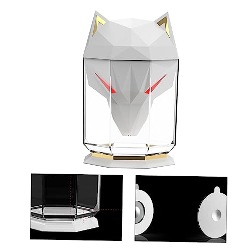 Mikinona Wolf Form Luftbefeuchter für Schreibtisch Tragbarer Stylischer Luftbefeuchter mit LED Beleuchtung für Schlafzimmer Wohnzimmer und Auto zur Luftbefeuchtung Mikinona Wolf Form Luftbefeuchter für Schreibtisch Tragbarer Stylischer Luftbefeuchter mit LED Beleuchtung für Schlafzimmer Wohnzimmer und Auto zur Luftbefeuchtung von Mikinona