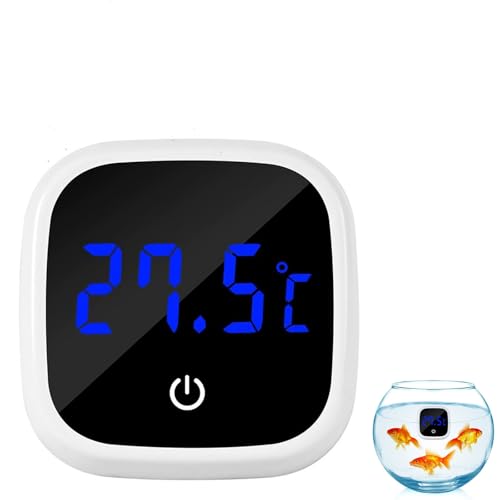 Aquarium Thermometer, Mini Digital Aquarium Thermometer, Innen Aquarienthermometer, mit LED Anzeige, Hochpräzisions-Temperatursensor, Geeignet für Süßwasser-Meeresaquarien,Reptilien Aquarium Thermometer, Mini Digital Aquarium Thermometer, Innen Aquarienthermometer, mit LED Anzeige, Hochpräzisions-Temperatursensor, Geeignet für Süßwasser-Meeresaquarien,Reptilien von Mikiuly