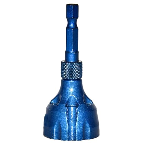 Aussen Entgrater, Externes Entgrat/Fasenwerkzeug, Sechskantschaft Entgratwerkzeug für Gewinde Reparatur, Entgraten Externe Fasen Werkzeug, Metall Entgraten Werkzeug, für 3 mm bis 20 mm, Blau von Mikiuly