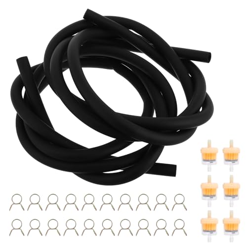 Benzinschlauch Set,Kraftstoffleitung Kit,mit 6 Stück Benzinfilter und 20 Benzinschlauch Schellen,Flexible Mehrzweck Kraftstoffleitung,Kraftstoffschlauch für Auto,Motorrad,Traktoren oder kleine Motoren Benzinschlauch Set,Kraftstoffleitung Kit,mit 6 Stück Benzinfilter und 20 Benzinschlauch Schellen,Flexible Mehrzweck Kraftstoffleitung,Kraftstoffschlauch für Auto,Motorrad,Traktoren oder kleine Motoren von Mikiuly
