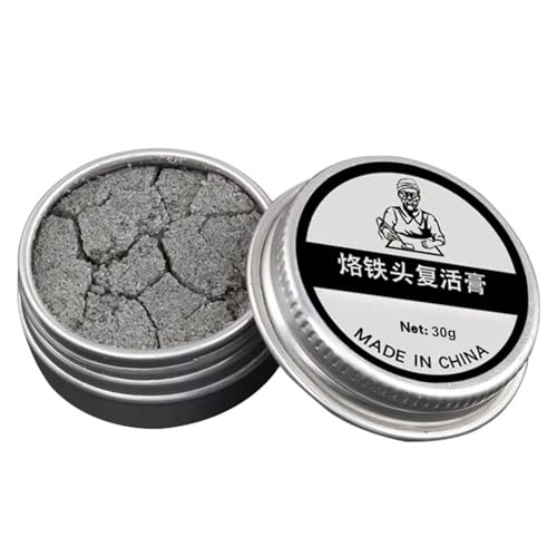 Lötspitzenreiniger, Lötspitzen Reaktivator, löt zubehör, Lötkolben Reiniger, Lötspitzenreiniger Tip Tinner Cleaner zur Reaktivierung Oxidierter Lötspitzen, 30g von Mikiuly