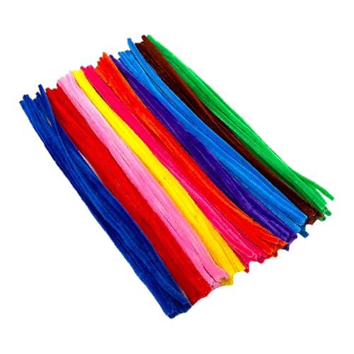 Pfeifenputzer Bunt zum Basteln, Pfeifenreiniger, Pfeifenreiniger Biegeplüsch Basteldraht 30cm Pfeifenreiniger Chenilledraht Pfeiffendraht für Kreative DIY-Projekte und Basteldeko für Kinder, 100Skt Pfeifenputzer Bunt zum Basteln, Pfeifenreiniger, Pfeifenreiniger Biegeplüsch Basteldraht 30cm Pfeifenreiniger Chenilledraht Pfeiffendraht für Kreative DIY-Projekte und Basteldeko für Kinder, 100Skt von Mikiuly