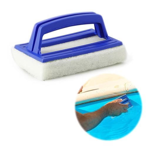 Pool Schwamm, Pool Reinigungsschwamm, Pool Reinigungsbürste, Pool Schwamm Bürsten, Poolreinigung Handschrubbe Multifunktionale Küchenschwamm Reinigungszubehör (Blau,14.5 * 8.5 * 7CM) von Mikiuly
