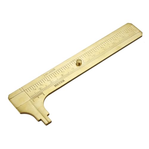 Schieblehre Klein, Mini Schieblehre Metall, Mini Messschieber Aus Messing, Handliches Schieblehre, Mini-Retro-Messing-Messschieber, für Schmuck Schiebelehre Haushalts Industriemessungen Schieblehre Klein, Mini Schieblehre Metall, Mini Messschieber Aus Messing, Handliches Schieblehre, Mini-Retro-Messing-Messschieber, für Schmuck Schiebelehre Haushalts Industriemessungen von Mikiuly
