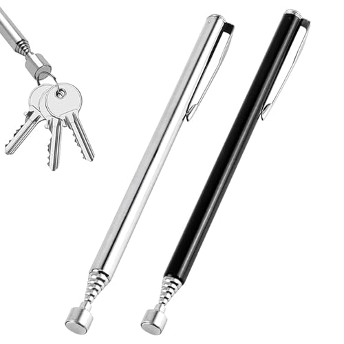 Teleskop Magnetstab,Magnetstab Teleskop,Magnet Pick Up Tool,Stabmagnet,Magnet Teleskopstab,Stabmagnet Stark,Magnetheber,12.5-65cm Teleskopmagnet, Einstellbar Magnetstab Telescopic,2pcs von Mikiuly