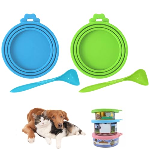 Tierfutter Dosendeckel,2 Stück Silikondeckel für Dosen,Dosendeckel für Tiernahrung,Universelle Silikon Deckel,Hundefutterdeckel, Katzenfutter Deckel,Für Haustier Futteraufbewahrung,mit 2 Löffeln Tierfutter Dosendeckel,2 Stück Silikondeckel für Dosen,Dosendeckel für Tiernahrung,Universelle Silikon Deckel,Hundefutterdeckel, Katzenfutter Deckel,Für Haustier Futteraufbewahrung,mit 2 Löffeln von Mikiuly