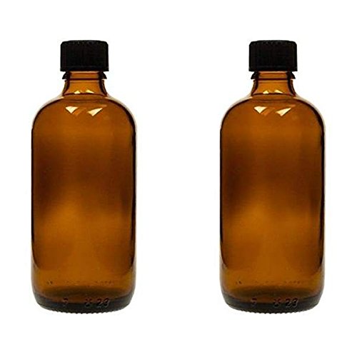 2 x Tropfflaschen 100 ml, Medizinflaschen Braunglas made in germany, BPA-frei, inkl. Beschriftungsetiketten von mikken