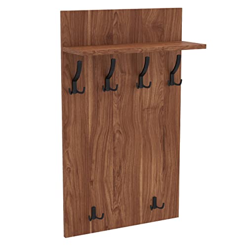 AKKE 100x60 | MAXI Garderobenpaneel Wandgarderobe Garderobe Wandpaneel Kleiderstange SCHWARZ | BURGUND von AKKE