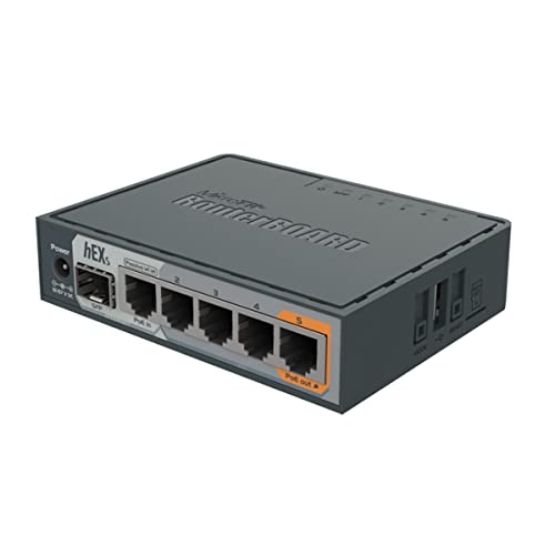 MikroTik RB760iGS - HEX S mit Dual-Core 880 MHz CPU, 256 MB RAM, 5X LAN, SFP von MikroTik