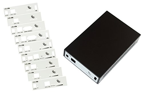 MikroTik RouterBOARD Indoor case CA411-711 for RB711, 411, 91x s änderbare Frontblende,Halterungslöcher an der Rückseite von MikroTik