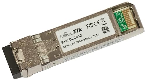 Mikrotik S+85DLC03D Glasfaser-Modul 850nm 10000Mbit/s SFP + Netzwerk Transceiver Modul Mikrotik S+85DLC03D Glasfaser-Modul 850nm 10000Mbit/s SFP + Netzwerk Transceiver Modul von MikroTik