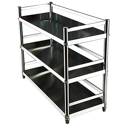 LYNN Mikrowellenherd Gestell,Hotel Restaurant Multifunktion Einstellbar Küchen Gestell,Mit Leitplanke Geschirr Lager Gestell Geschirr/Silber / 120 * 45 * 92cm LYNN Mikrowellenherd Gestell,Hotel Restaurant Multifunktion Einstellbar Küchen Gestell,Mit Leitplanke Geschirr Lager Gestell Geschirr/Silber / 120 * 45 * 92cm von Mikrowellen-Rost