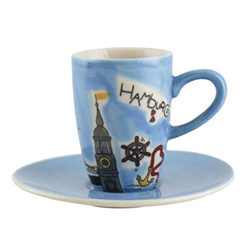 440s Mila Keramik Espresso-Tasse mit Untere Motiv Hamburg | MI-88007 | 4045303880078 440s Mila Keramik Espresso-Tasse mit Untere Motiv Hamburg | MI-88007 | 4045303880078 von Mila GmbH