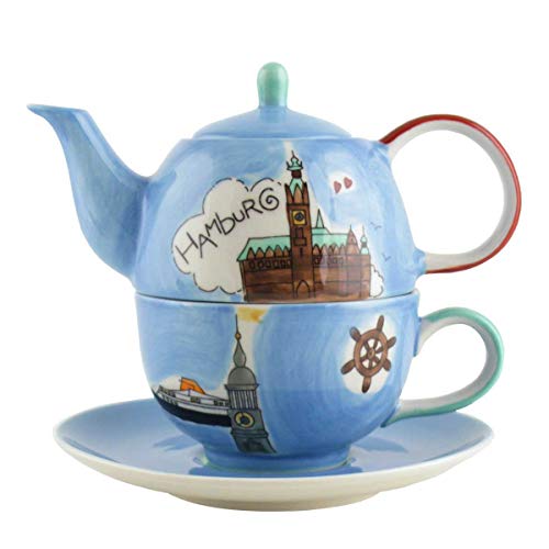 440s Mila Keramik Tee-Set Tea for One Hamburg | MI-9904 | 4045303099043 von Mila GmbH