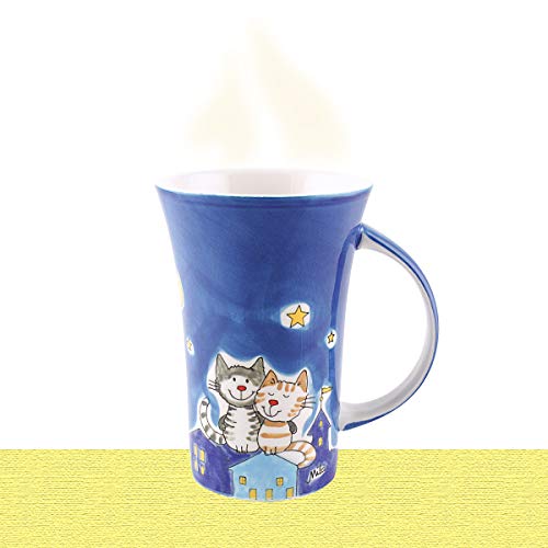 Mila Keramik-Becher, Coffee Pot, NachtKatzen | MI-82445 | 4045303824454 von Mila GmbH