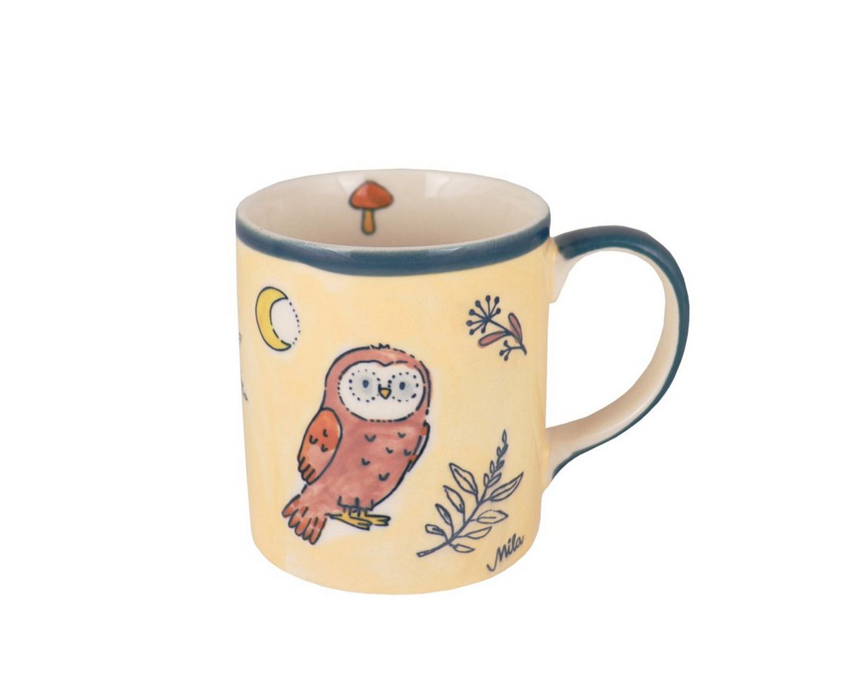 Mila Becher Mila Keramik-Becher Herbst-Eule, ca. 250 ml, Keramik von Mila