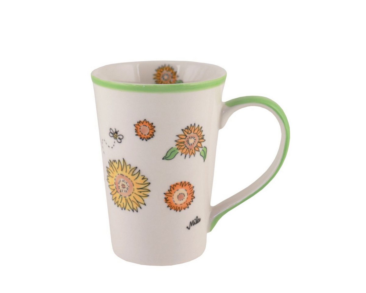 Mila Becher Mila Keramik-Teebecher Sunny Sunflowers, Keramik von Mila