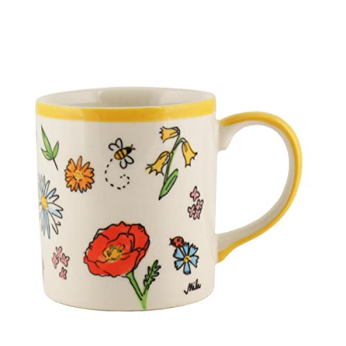 Mila Keramik-Becher Lovely Flowers | MI-80249 von Mila