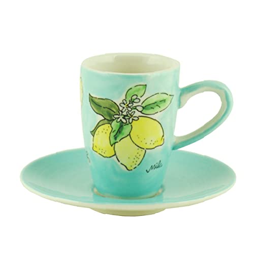 Mila Keramik Espresso-Tasse mit Untere Tutto Limone | MI-88251 von Mila