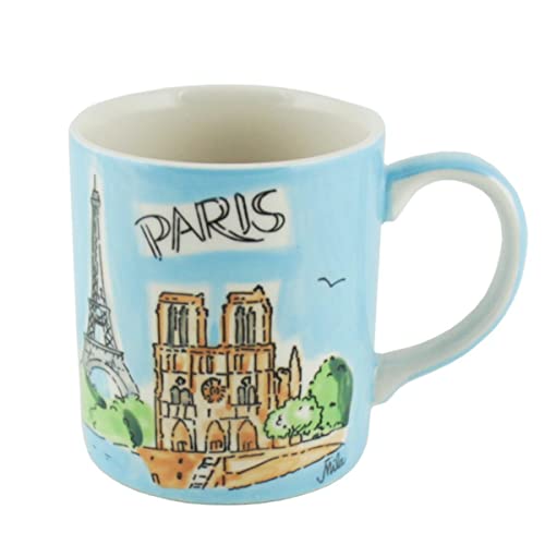 Mila Keramik Städte-Becher Paris | MI-8080909, Bunt von Mila